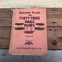 Building Plans For 43 Small Boats Volume 17 1936