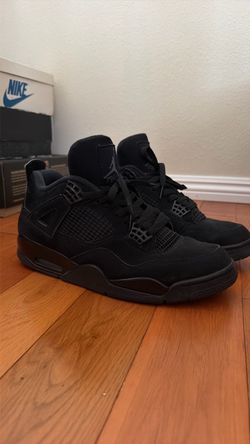 Air Jordan 4 Retro Black Cat Sneakers, size 11.5
