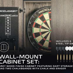 Accudart Armada Bristle Dartboard Cabinet Set