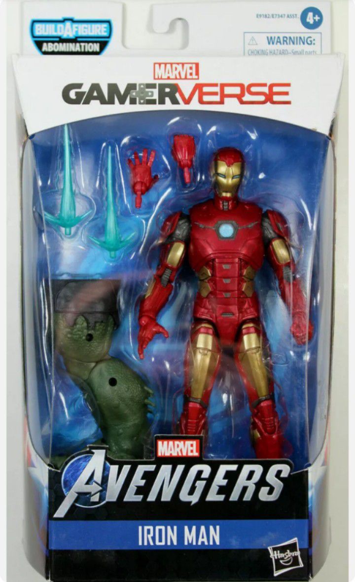 Marvel Legends Gamerverse Avengers Iron Man Collectible Action Figure Toy with Abomination Build a Figure Piece