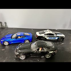 9” Diecast Metal Cars