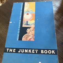 Vintage Cookbook The Junket Book Desserts And Ice Cream 