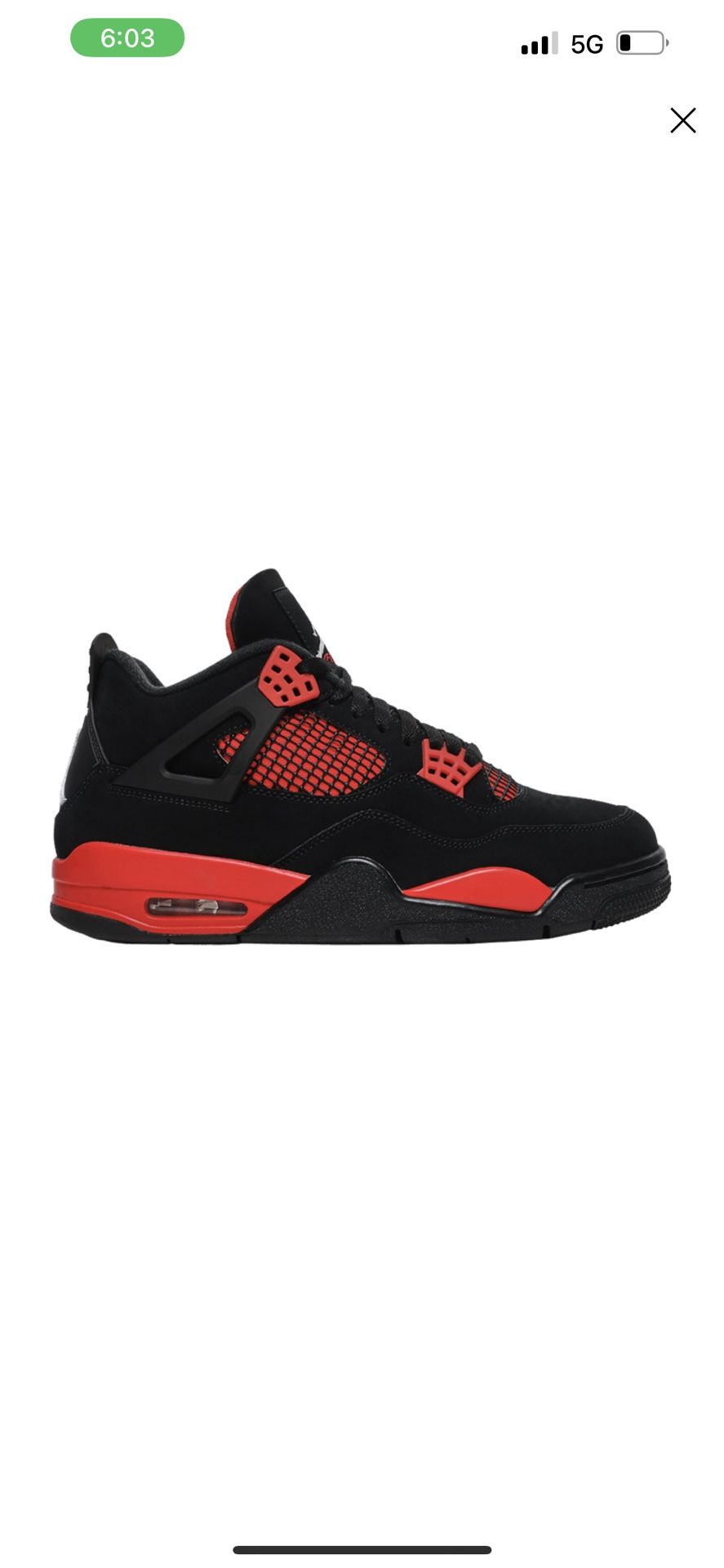 Air Jordan 4 Retro Thunder Red. 