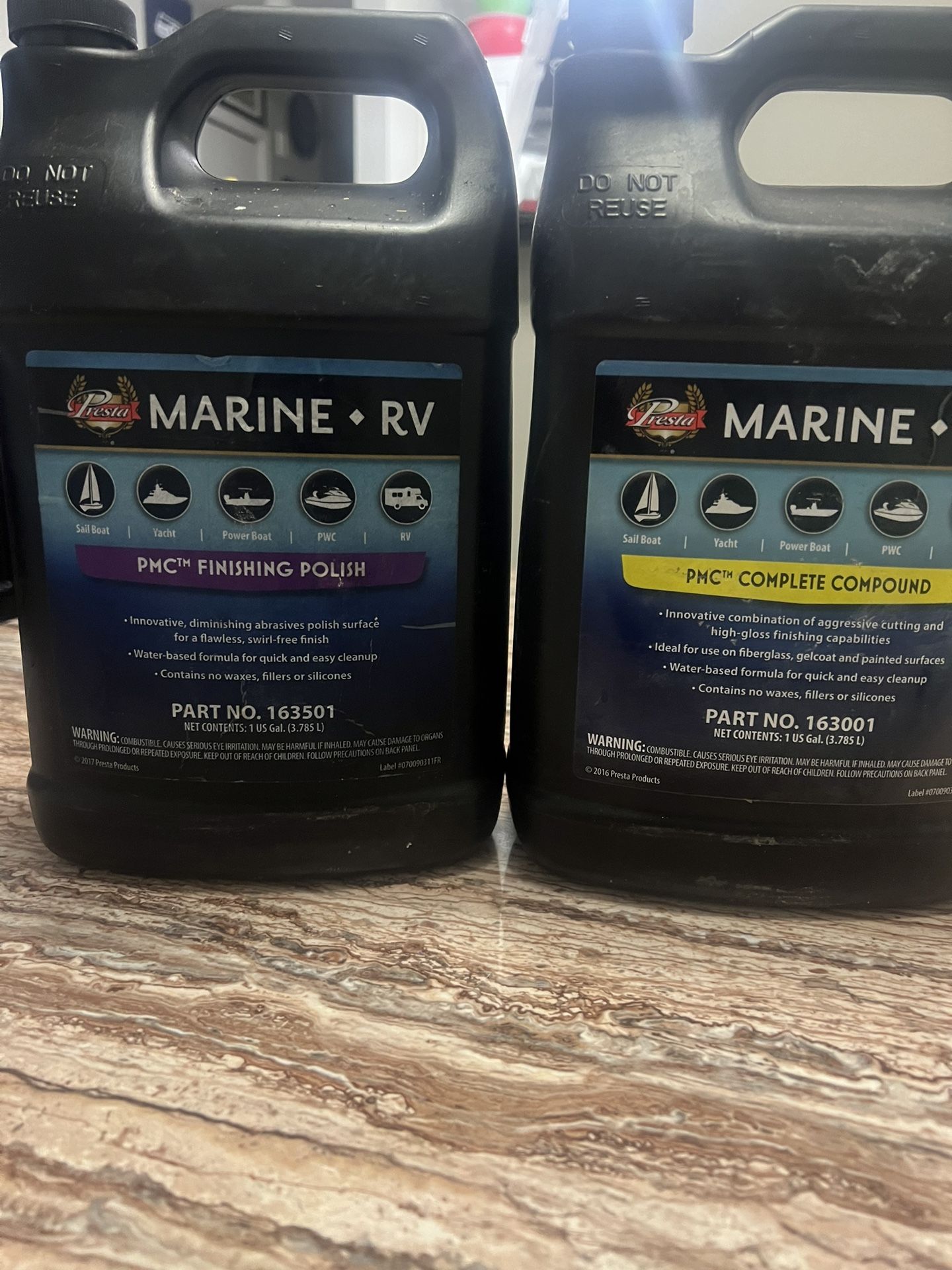 Marine Rv Compound one is still new the Finishing Polish