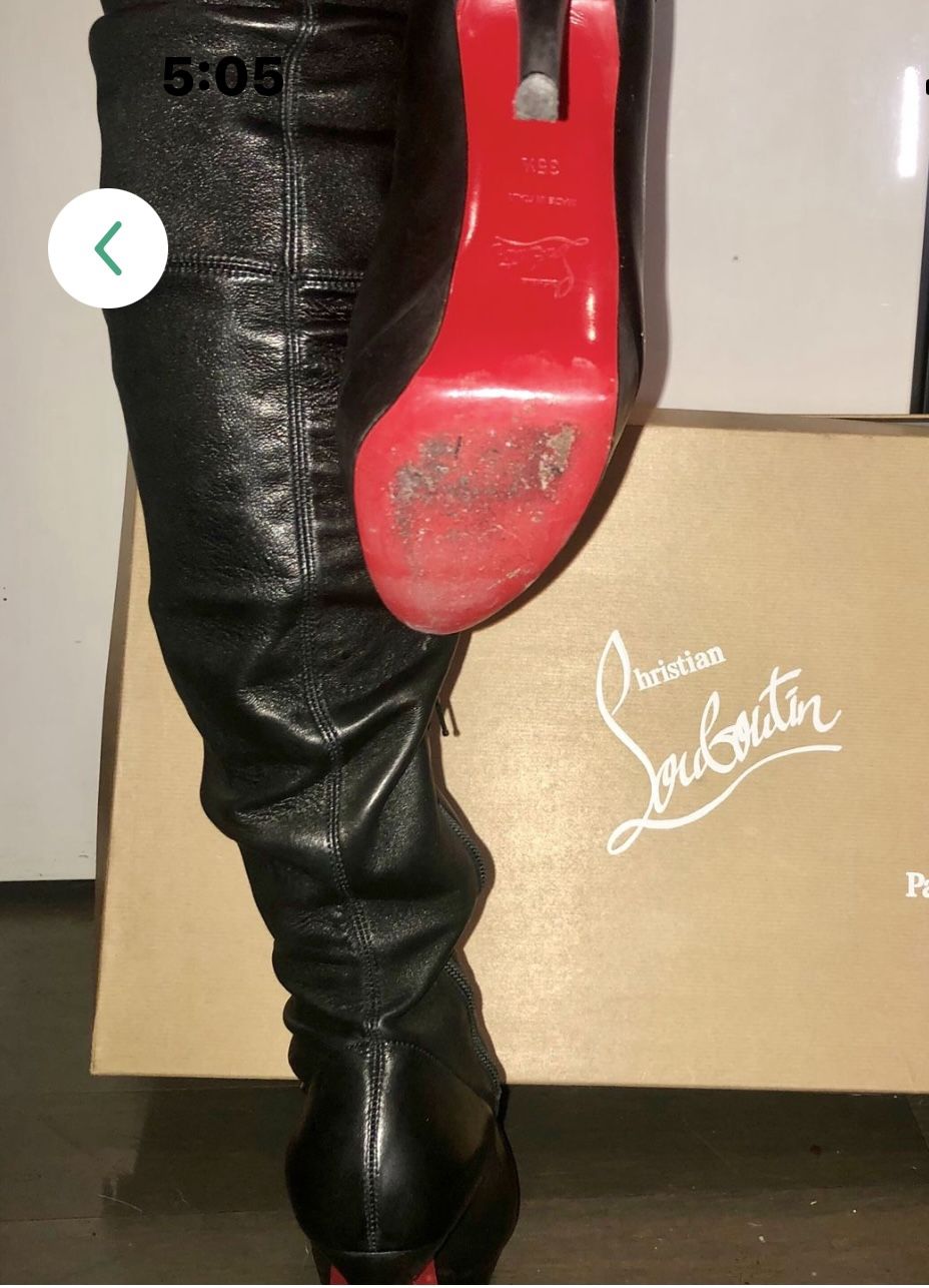 Christian Louboutin Gazolina High Boots 5.5) for Sale in West Los Angeles, CA OfferUp
