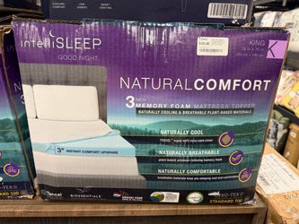 IntelliSLEEP Natural Comfort King Memory Fo White With Green Mesh Gusset King