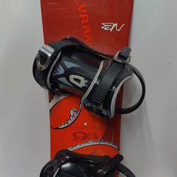 Kids Nidecker Snowboard 98 Cm And Bindings 