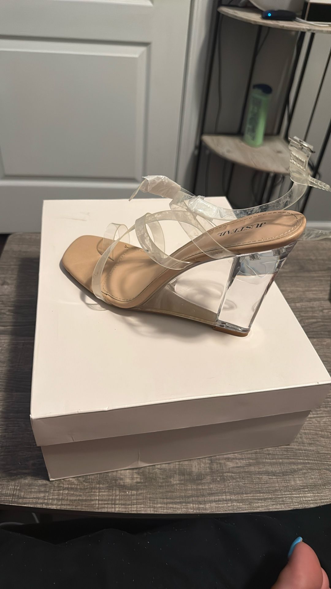 Just fab Wedges Neila Clear 10
