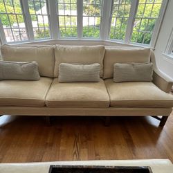 Beautiful Oxford Sofa from Quadros Studio Very Good Condition Paid $9000 98”w x 39”d x 34”h x 23”sd x 18”sh Smoke free household