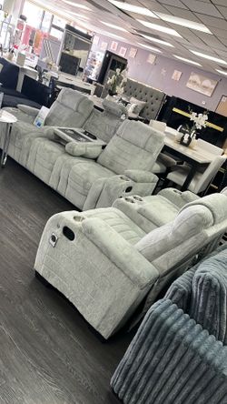 Sofá set 2 pc reclinable , speaker y Luz ,special price 🤩