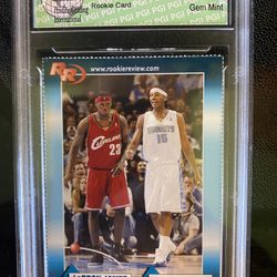 Lebron James/ Carmelo Anthony rookie card