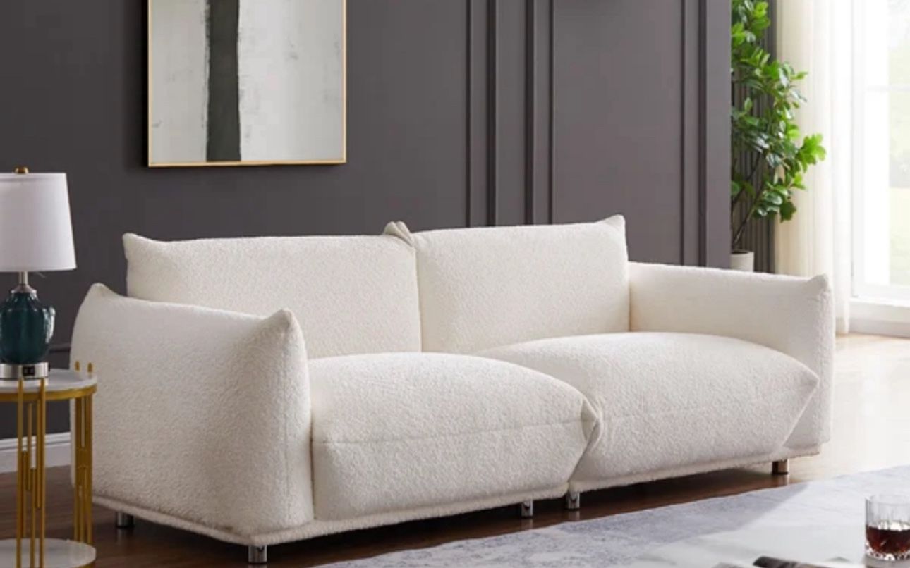 MODERN SHERPA COUCH