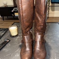 Guess Pleather Riding Boots