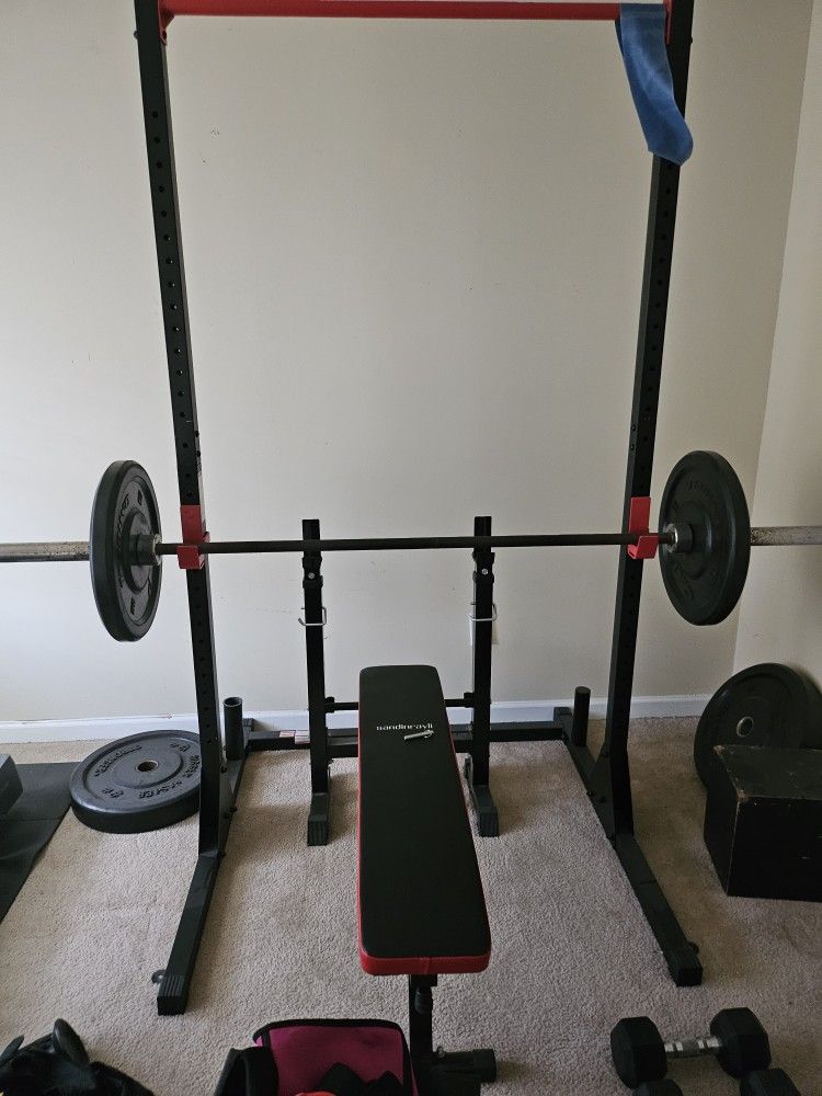 Squat Rack And Bench