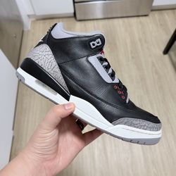 Jordan retro 3 black cement