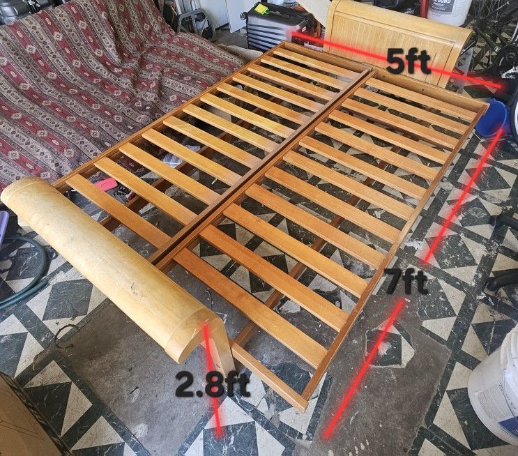 Solid Wood Futon Frame – Convertible Sofa/Bed