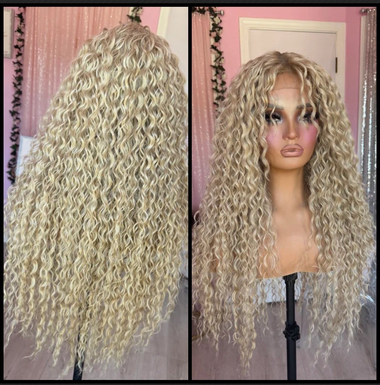 Human Hair Blended Lace Front Wig