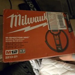 Milwaukee M12 12 volt Lithium Ion Cordless M Spector 360 Degree 4' Inspection Camera Kit