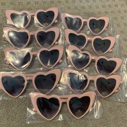 Nine Pink Heart Cat-eye Sunglasses