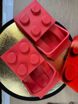 Size 7 US Men’s Lego Crocs 4lw brick clog bright red 211719-5DJ with original box set