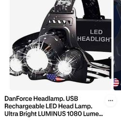 Danforce Ultra Bright Hardhat Light (Used)