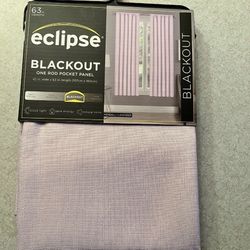 ECLIPSE Kendall lavender Blackout Thermal Rod Pocket Window Curtain