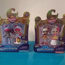 Shopkins Happy Places Royal Trends Princess Armanda  &  Cupcake Queenie  New in Box 