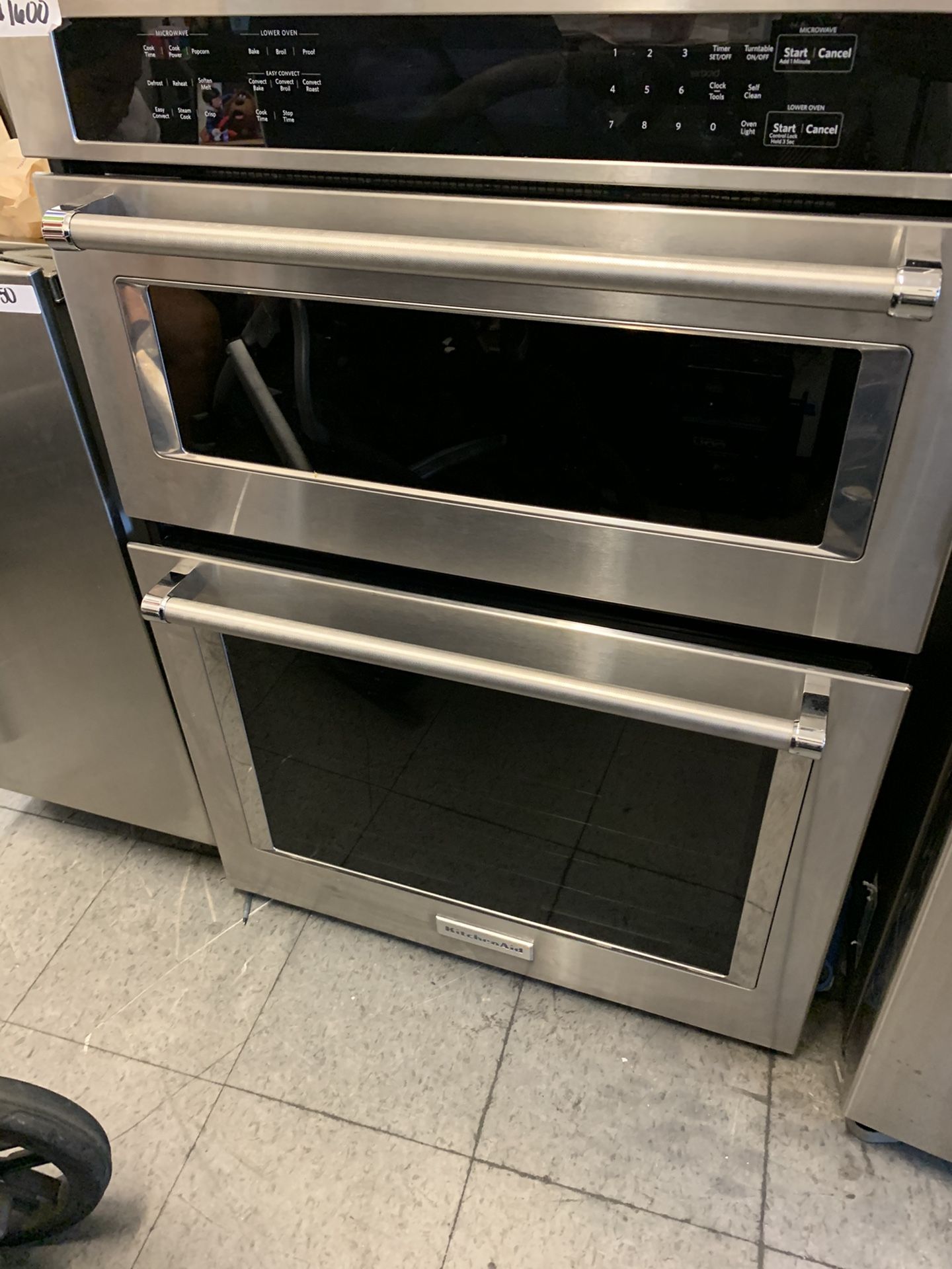 Kitchen aid 30” microwave oven combo