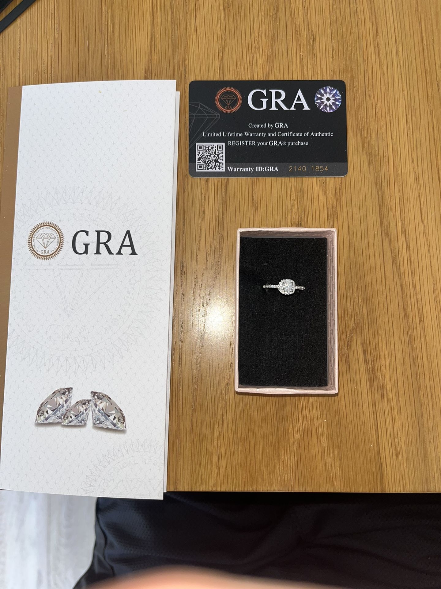 0.5 Ct Moissanite Sterling Silver Adjustable Ring