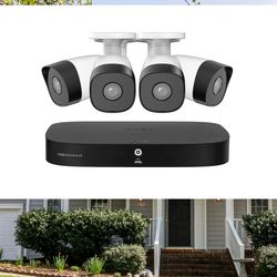 4 Camera Surveillance System With Installation