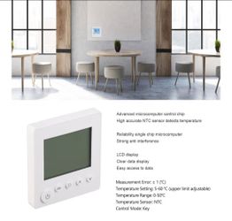 Smart Tat, Thermostat LCD Display Keypad AC 95‑240V 16A Home Electric Heating Digital Non Programmable Thermostats for Baseboard Heater Digital Thermo