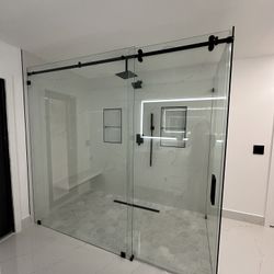 L Shape Glass Doors! 