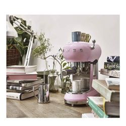 Pink Smeg Espresso Machine 