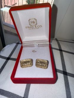 10k Last Supper Nugget Earrings