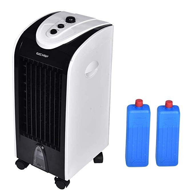 Evaporative Cooler with Fan Humidifier Portable Air Cooler Bladeless Quiet (24" H)