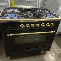 Manhall 36” Dual Fuel Gas Range 