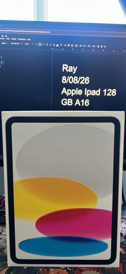 Apple iPad 128GB A16 WIFI ONLY NEW