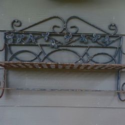 Decorative Outdoor Metal Shelf