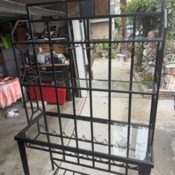 Wine Bottle And Glass Rack