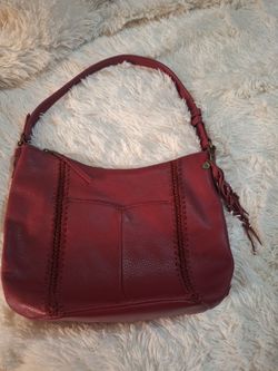 The Sak Red Leather Hobo Shoulder Bag