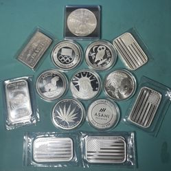 Silver Ounces Bars And Rounds .999 Fine Ag