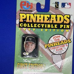 1999 First Edition Pinheads "Collectible Pin": DEREK JETER | New York Yankees