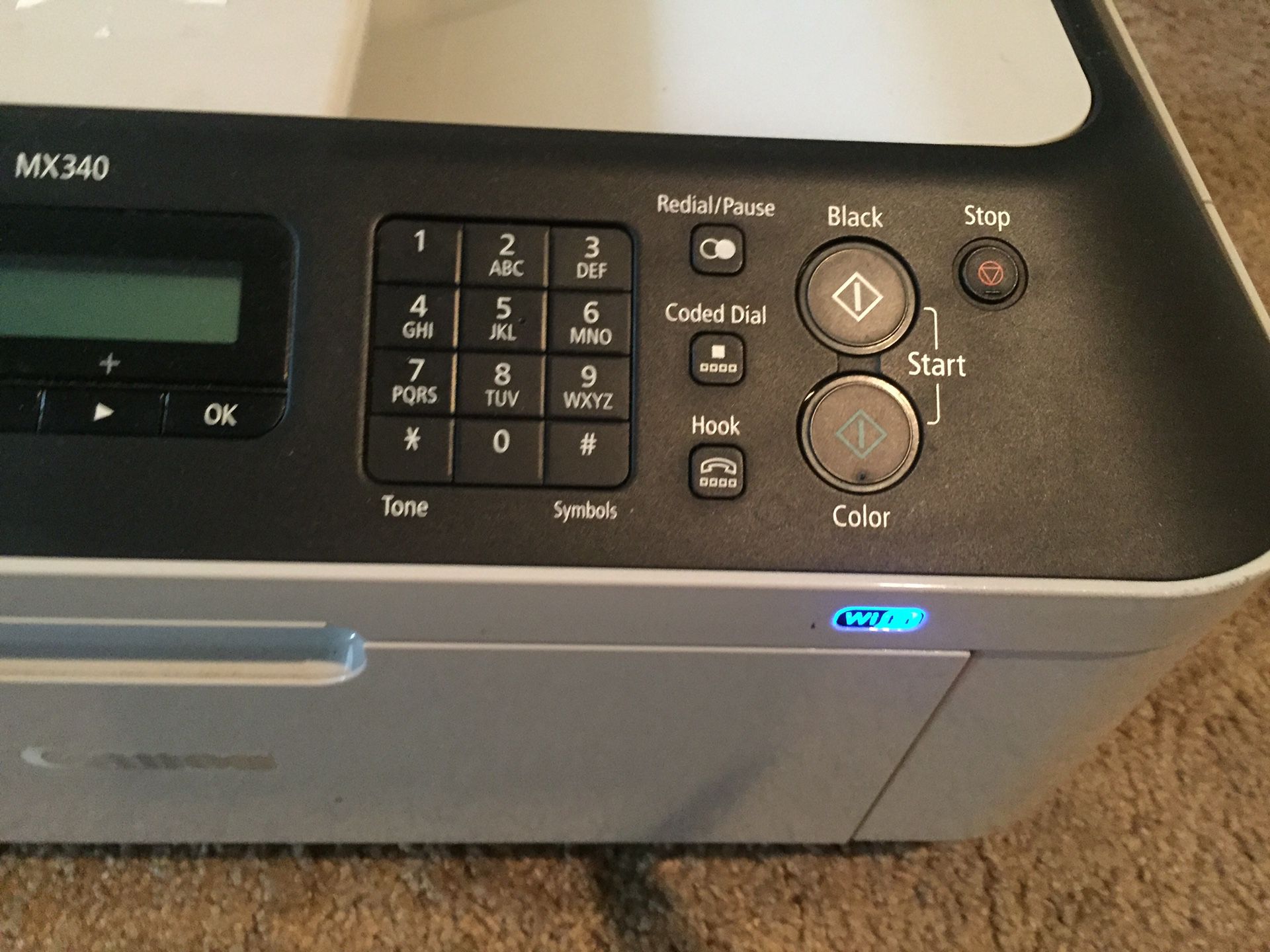 Canon Pixma mx340 , all in one inkjet printer copy,scan,fax it’s wireless with INK