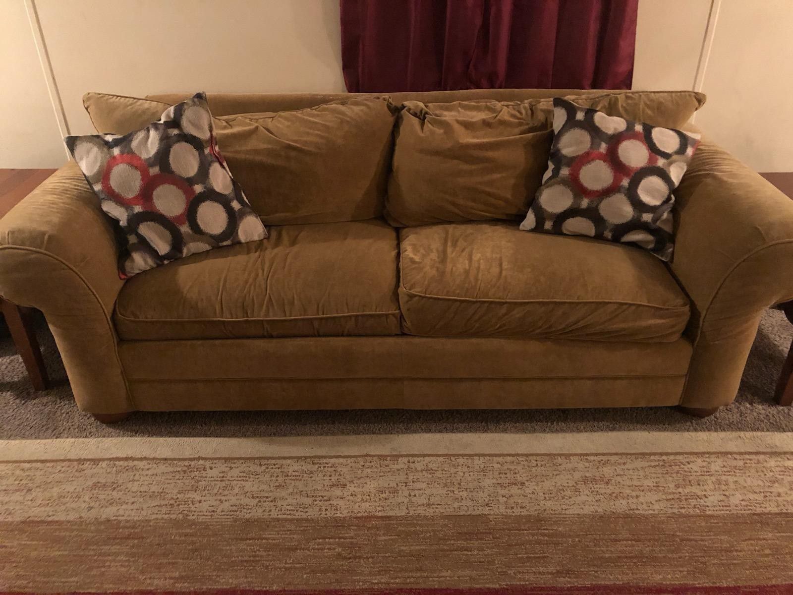 Couch and oversized chair