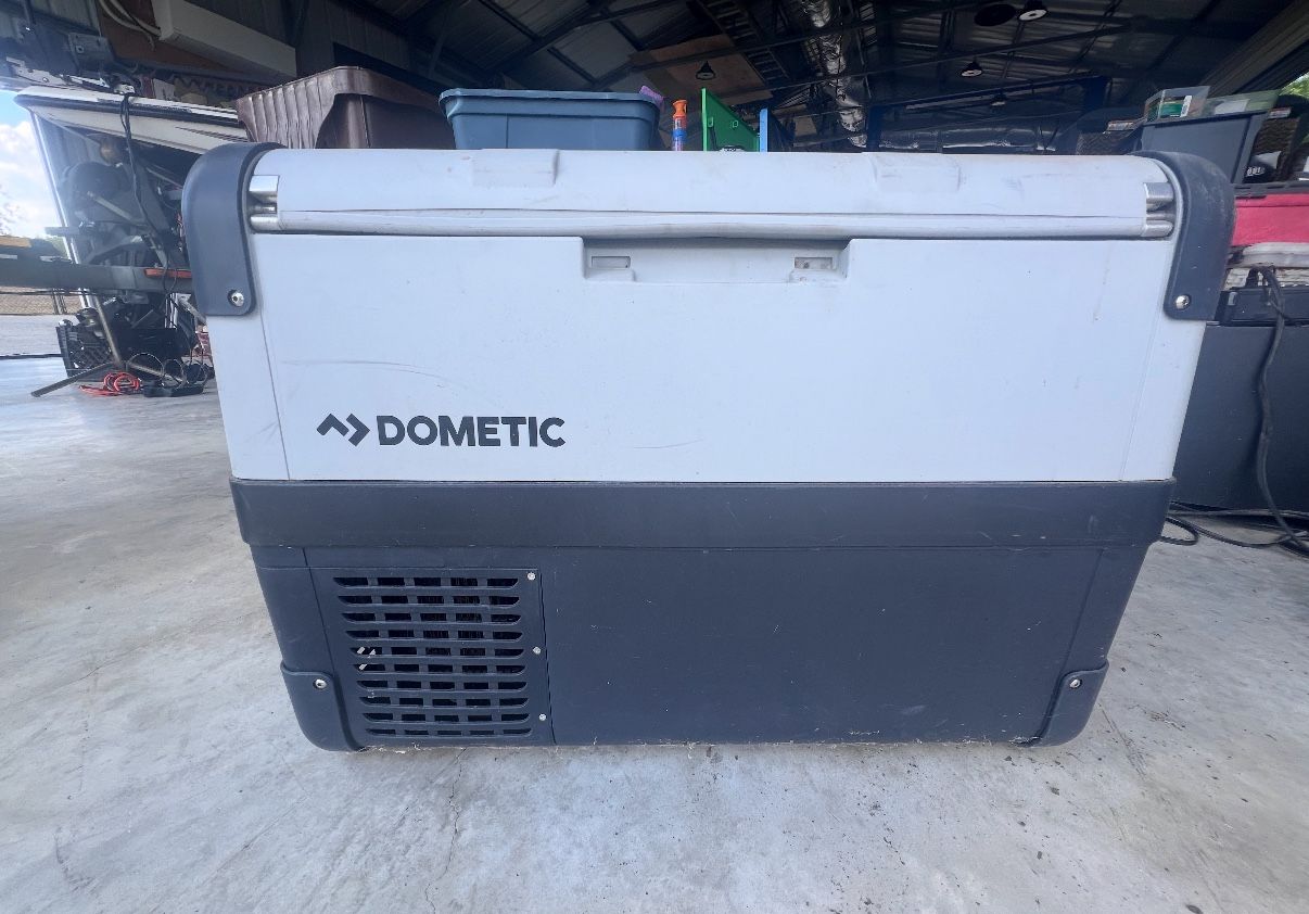 Dometic Portable Refrigerator/Freezer – 12 V DC& 120V AC  Keep food and drinks cold anywhere! Ideal for RV trips, camping, road trips, or tailgating.