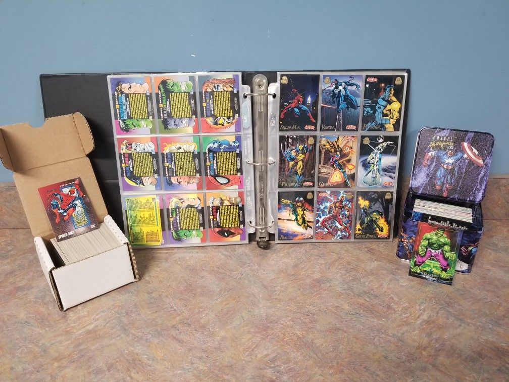 Nice Set Of 4 Marvel Collector sets 90s Pack fresh Marvel Universes 3 4 5 And Masterpieces 1