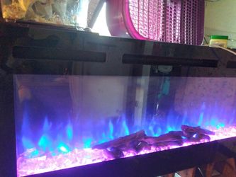 Pura Flame 50 Inch Fireplace 