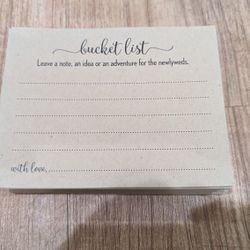 Wedding - Bucket List Cards (64 Cards)