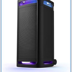 Sony ULT Tower 9 - Bluetooth party speaker for karaoke with powerful bass, 360° sound, and party lights, 25-hour battery life, and convenient carrying