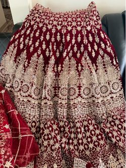 Indian Velvet Lehenga Dress